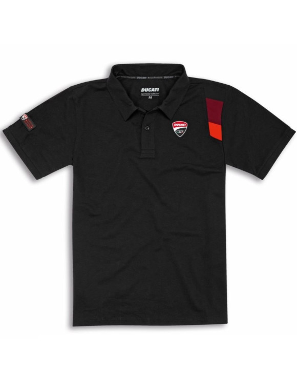 T-Shirt Polo da Uomo Originale Ducati DC Sport Black 98770536 - 1 T-Shirt Polo da Uomo Originale Ducati DC Sport Black 98770536 - 1