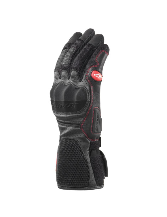 Guantes Moto Verano Hombre Clover SR-4 Largos Negro 1122-N/N - 2