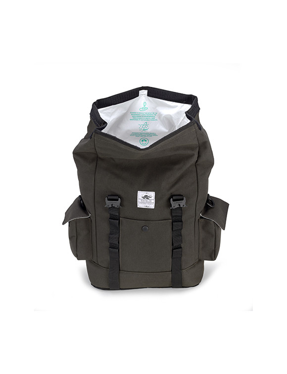 Bolsa lateral para motocicleta de 14 litros, fijación con correas, verde - Kappa RB100RS - 2 Bolsa lateral para motocicleta de 14 litros, fijación con correas, verde - Kappa RB100RS - 2
