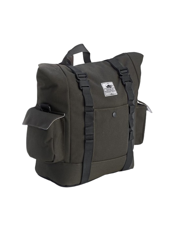 Sacoche latérale moto 14 L, fixation par sangles, verte - Kappa RB100RS - 1 Sacoche latérale moto 14 L, fixation par sangles, verte - Kappa RB100RS - 1