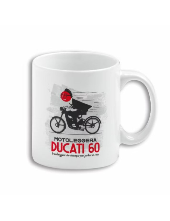 Original Ducati Museum Ceramic Mug Ducati '60 White 987705202