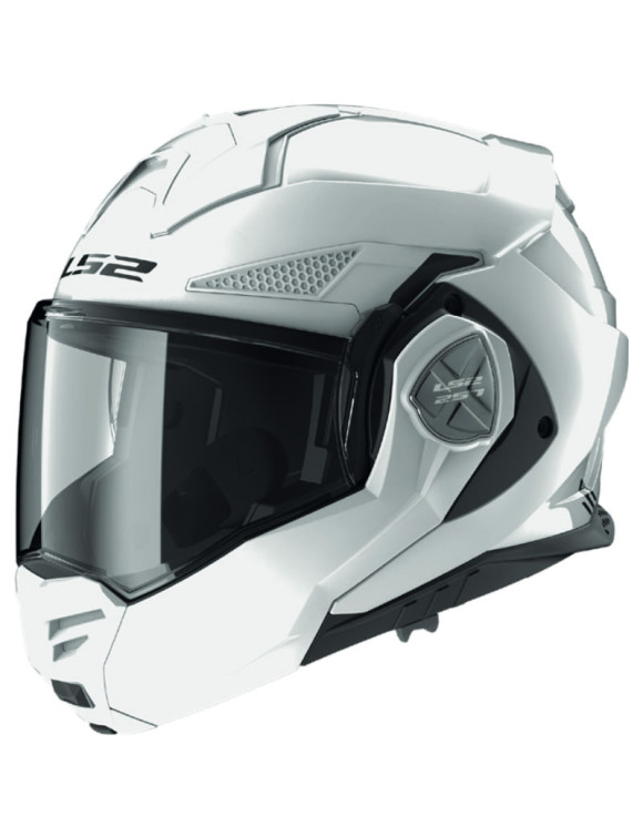 LS2 FF901 Advant-X White Glossy Modular Motorcycle Helmet 569011002