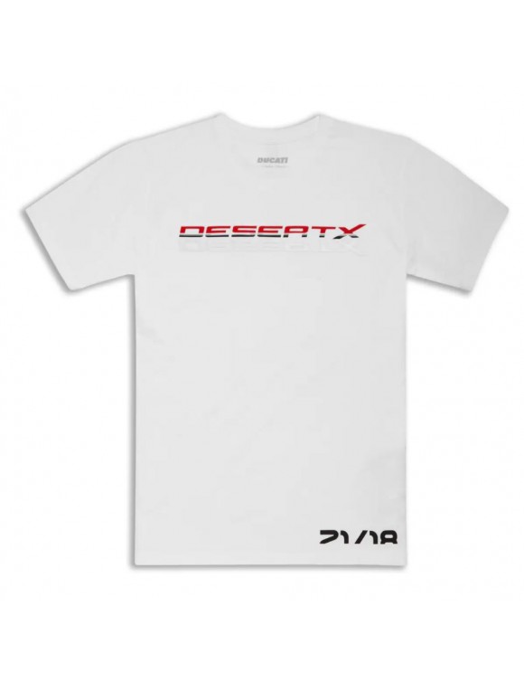 Original Ducati Logo Desert-X White Men's T-Shirt 987705754
