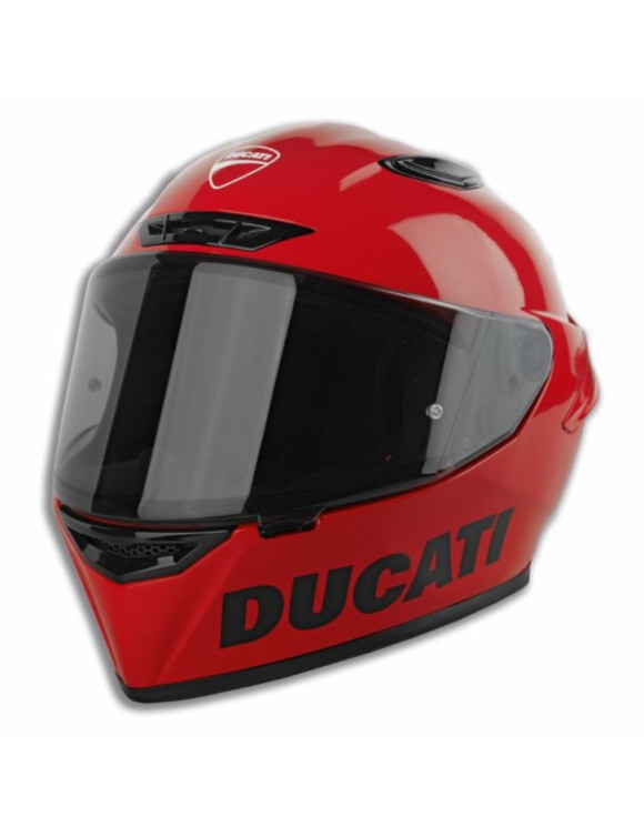 Casque de moto intégral Ducati d'origine Logo rouge brillant 98108836 - 1