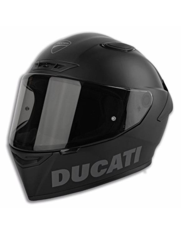 Casque de moto intégral avec logo Ducati original noir mat 98108828 - 1