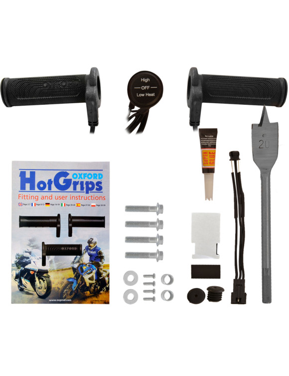 Heated Grip Kit for Scooters from 50 to 250cc - Oxford Essential OF772