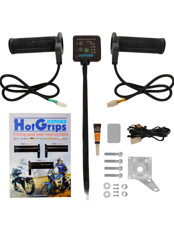 Heated Grips Kit for 22mm Motorcycle Handlebars - Oxford Premium Sports OF692