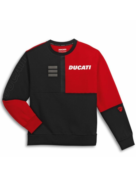 Ducati Explorer Schwarz/Rot Herren-Sweatshirt mit Rundhalsausschnitt 98770955