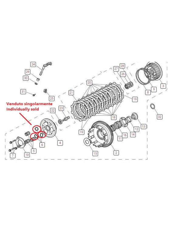 Clutch Plate Spring Seal T1170809 Triumph Daytona/Tiger/Street Triple - 2