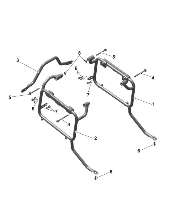 Kit Porta Maletas Original A9501287 Triumph TIGER 900 GT/GT Pro/Rally Pro - 1 Kit Porta Maletas Original A9501287 Triumph TIGER 900 GT/GT Pro/Rally Pro - 1