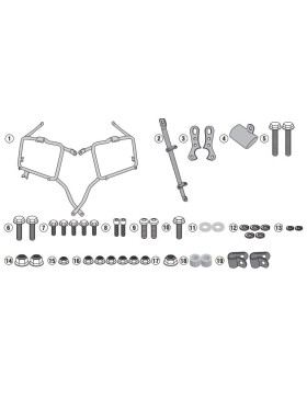 Portaborse laterale Hepco Becker C-Bow per Royal Enfield Himalayan 450