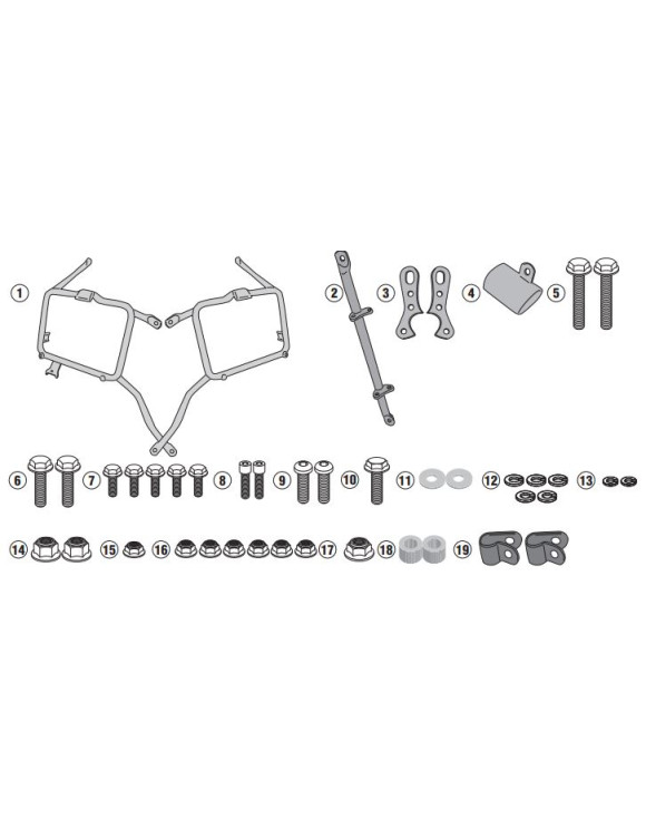 GIVI PL9050 side holder monokey/retrofit Royal Enfield Himalayan - 1
