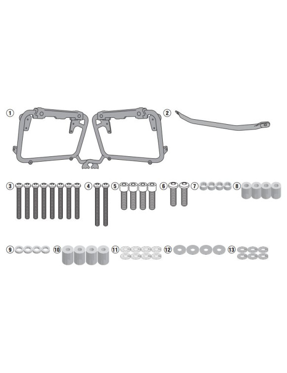Soporte lateral GIVI PL3112CAM Monokey CamsiTrek.Outb. Suzuki dl650 - 1