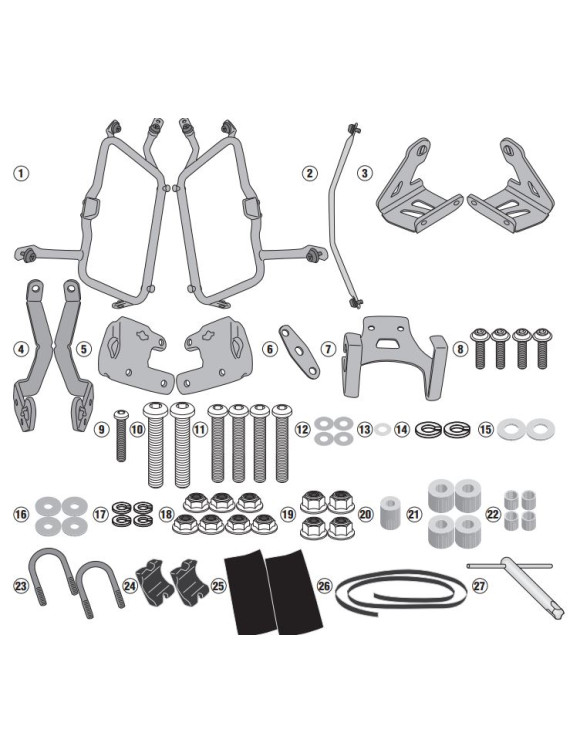 GIVI PLR4126 Rack Monkey Kawasaki Versys 1000/SE - 1 GIVI PLR4126 Rack Monkey Kawasaki Versys 1000/SE - 1