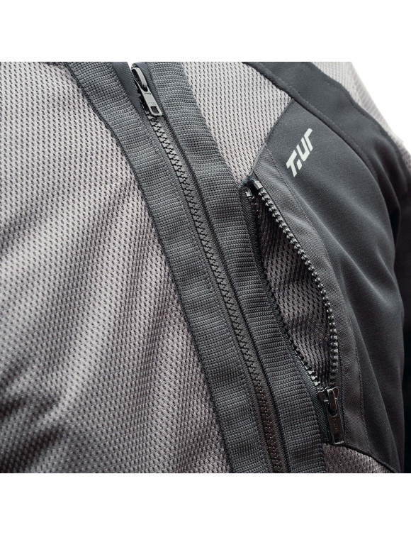 Blouson moto été touring homme T.ur Atlas gris 1401985 - 2