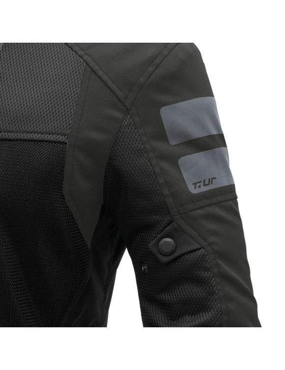 Sommer-Touren-Motorradjacke für Herren T.ur Elba Schwarz 1402260 - 3