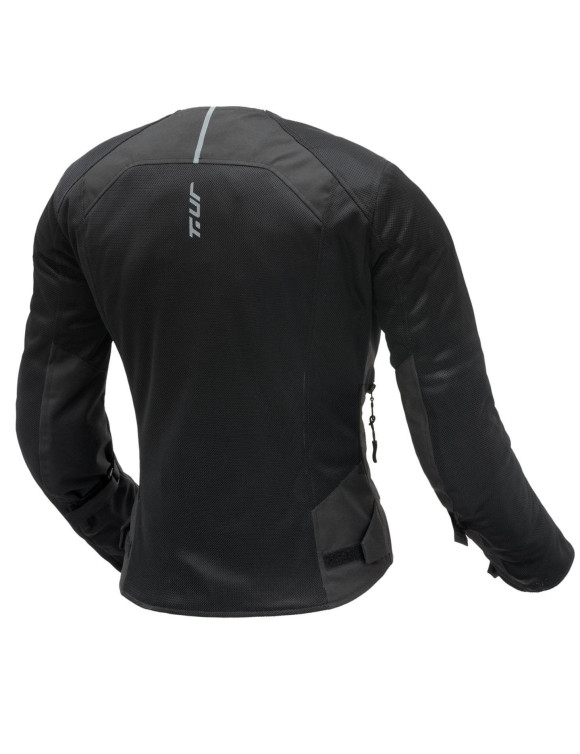 Chaqueta de moto mujer Touring T.ur Airflow Shield Black Lady Summer 1402280 - 4
