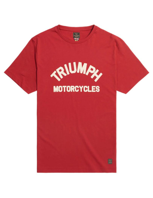 Original Triumph Burnham Red/Bone Herren-T-Shirt MTSS24107 - 1