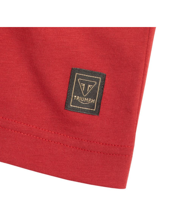 Original Triumph Burnham Red/Bone Herren-T-Shirt MTSS24107 - 2