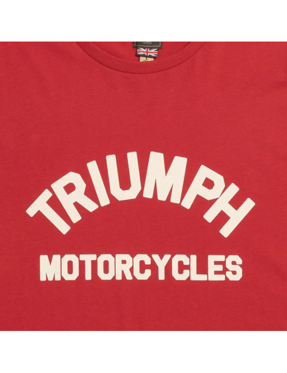 Original Triumph Burnham Red/Bone Herren-T-Shirt MTSS24107 - 4