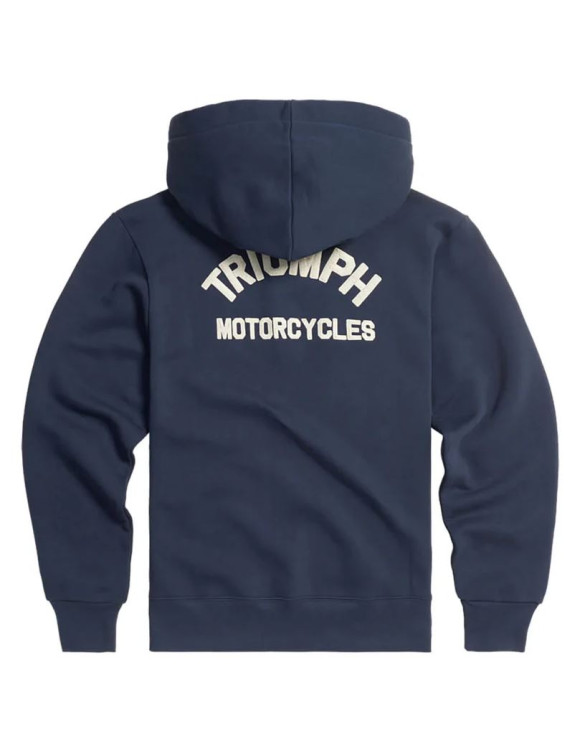 Sudadera con cremallera completa para hombre Original Triumph Dolan azul marino/hueso MSWS24118 - 3