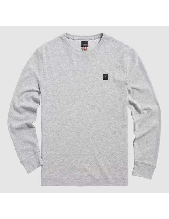 T-Shirt da Uomo Triumph a Maniche Lunghe Dean Waffle Grey Marl MTLS22101 - 1