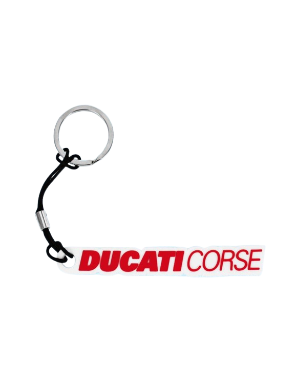 Original Rubber Keyring Ducati DC Logo Red 987704445