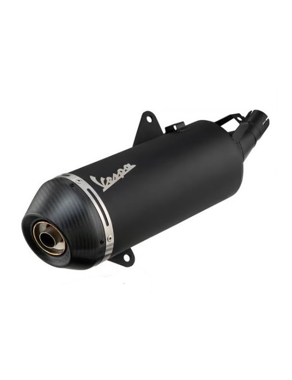 Escape Racing Negro Mate, Slip-on 1A026737 Vespa GTS 300 E5 modelo 2024 - 1