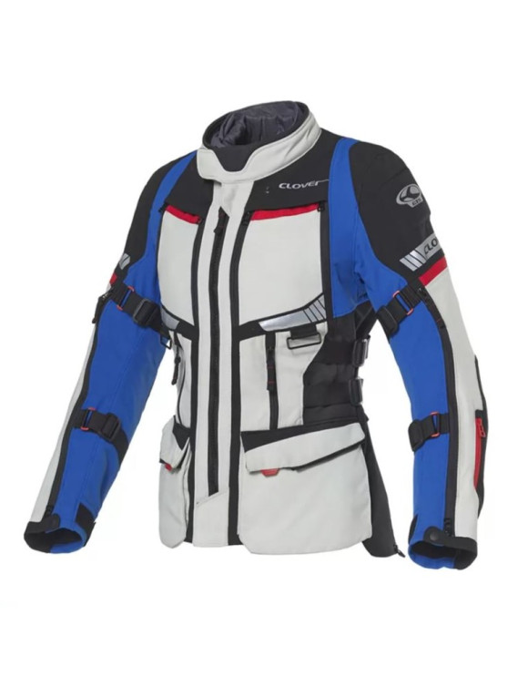 Clover GTS-5 WP Lady Blau/Grau Touring Damen Motorradjacke 17004-BL/GR - 1 Clover GTS-5 WP Lady Blau/Grau Touring Damen Motorradjacke 17004-BL/GR - 1