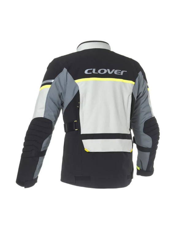 Chaqueta de moto Touring Clover Savana-4 WP Hombre Blanco/Gris/Negro 17001-G/GR - 2 Chaqueta de moto Touring Clover Savana-4 WP Hombre Blanco/Gris/Negro 17001-G/GR - 2