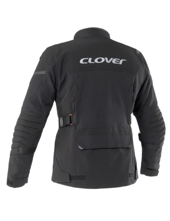 Herren Touring Clover Savana-4 WP Schwarze Motorradjacke 17001-N/N - 2