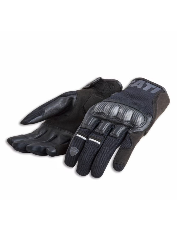 Guantes de moto para hombre originales Ducati Company C2 negros 98107712 - 1 Guantes de moto para hombre originales Ducati Company C2 negros 98107712 - 1