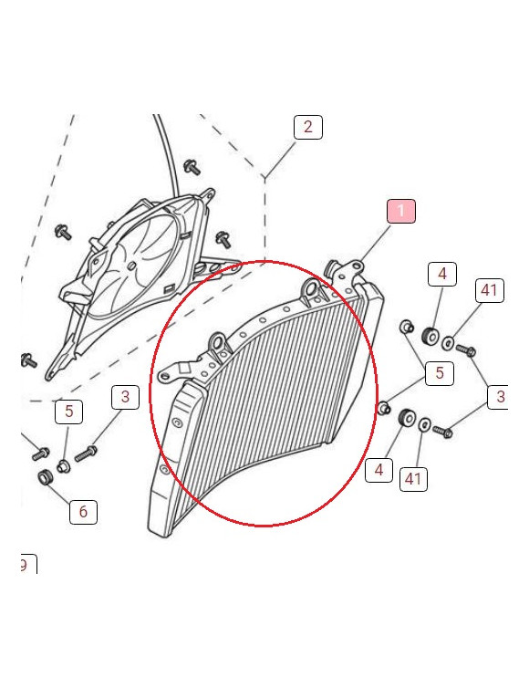 Radiatore Originale T2100941 Triumph SPEED TRIPLE 1200 RS/RR - 1 Radiatore Originale T2100941 Triumph SPEED TRIPLE 1200 RS/RR - 1