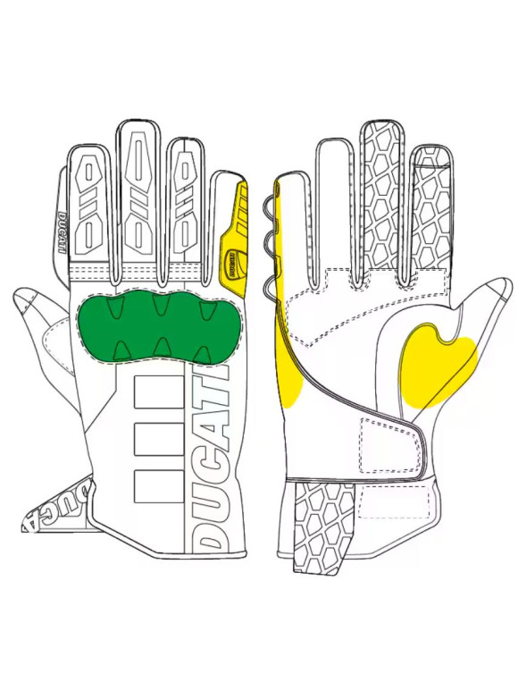 Guanti Moto Unisex Originali Ducati Atacama C2 Black/Red/White 98108805 - 2 Guanti Moto Unisex Originali Ducati Atacama C2 Black/Red/White 98108805 - 2