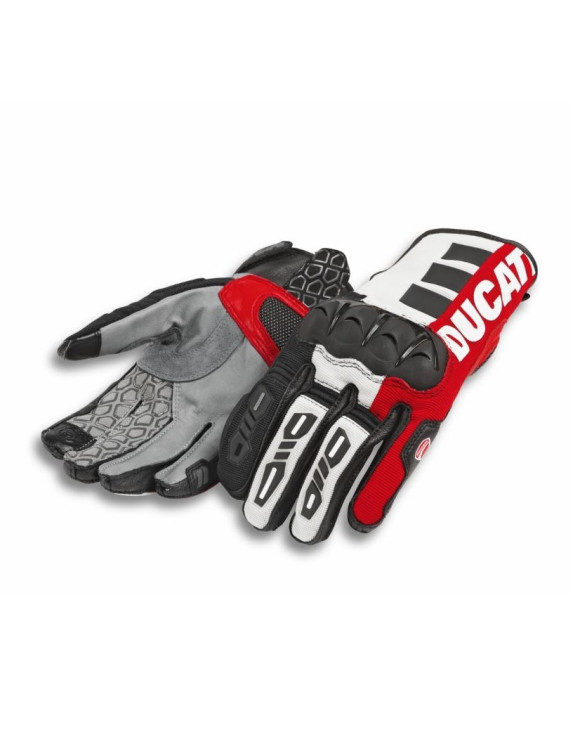 Guantes de moto unisex originales Ducati Atacama C2 negro/rojo/blanco98108805 - 1 Guantes de moto unisex originales Ducati Atacama C2 negro/rojo/blanco98108805 - 1