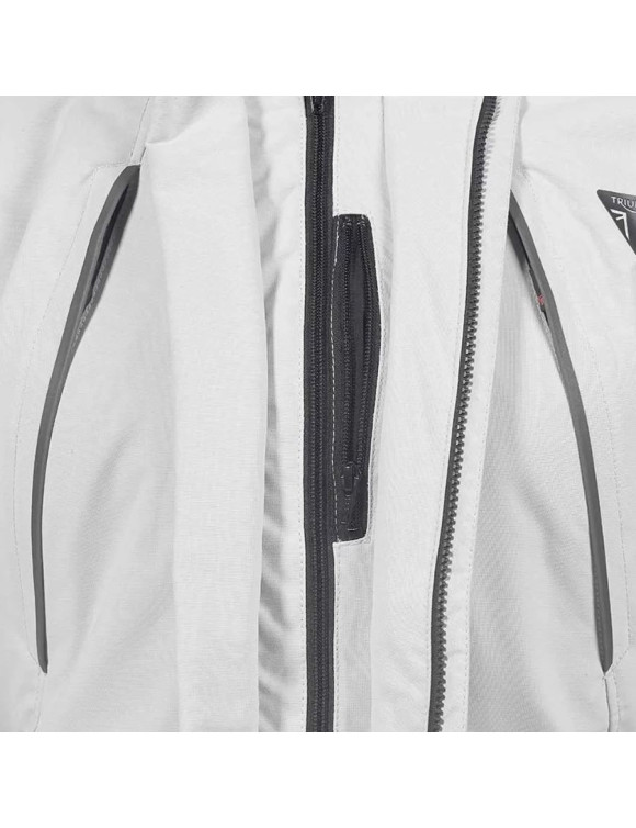 Veste de moto d'origine Triumph Alder GTX pour homme Gris/Noir/Rouge MTPS2340 - 3