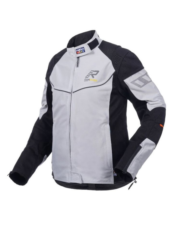 Chaqueta de Moto Mujer Rukka Airgobina Lady Blanco/Negro 570134720R200 - 1