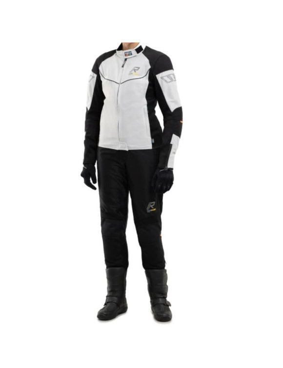Chaqueta de Moto Mujer Rukka Airgobina Lady Blanco/Negro 570134720R200 - 2