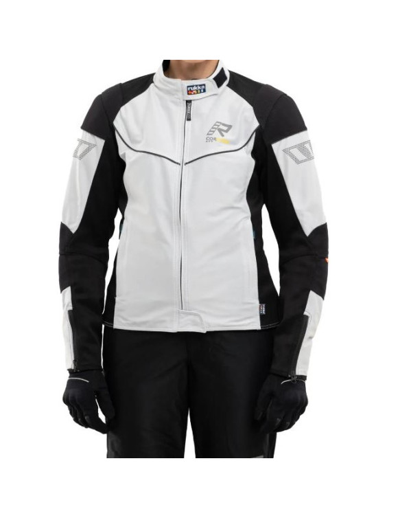 Chaqueta de Moto Mujer Rukka Airgobina Lady Blanco/Negro 570134720R200 - 3