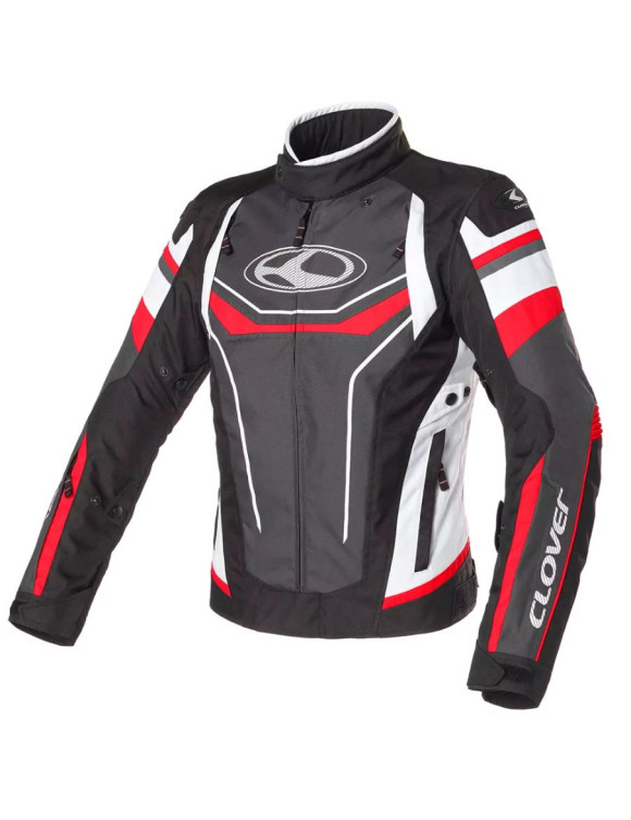 Clover Airblade-4 Sport Lady Black/Red Women's Motorcycle Jacket 1766B/R