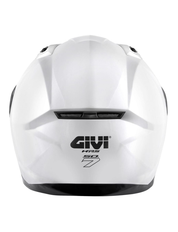 GIVI 50.7 Solid Color White 06 Glossy Full-Face Motorcycle Helmet H507BB910 - 4