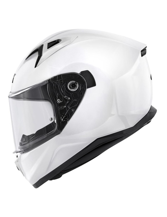 GIVI 50.7 Solid Color White 06 Glossy Full-Face Motorcycle Helmet H507BB910 - 2