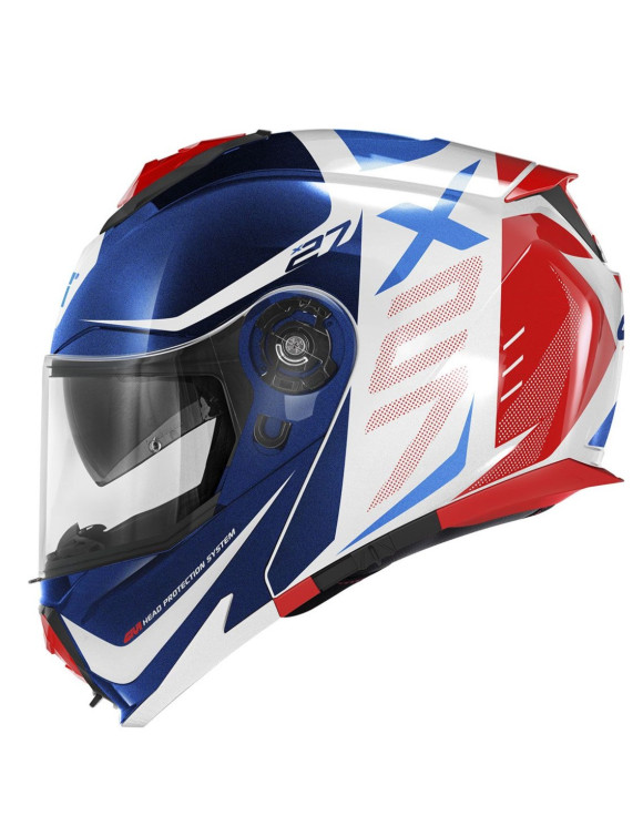 GIVI X27 Dimension Blau/Rot/Weiß Glänzend HX27FDMBW Modularer Motorradhelm - 2 GIVI X27 Dimension Blau/Rot/Weiß Glänzend HX27FDMBW Modularer Motorradhelm - 2