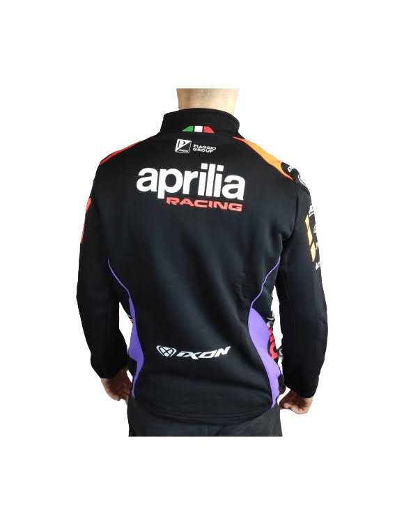 Offizieller Aprilia Racing Kapuzenpullover mit Reißverschluss, Replika 2024 von Ixon – Schwarz - 2 Offizieller Aprilia Racing Kapuzenpullover mit Reißverschluss, Replika 2024 von Ixon – Schwarz - 2