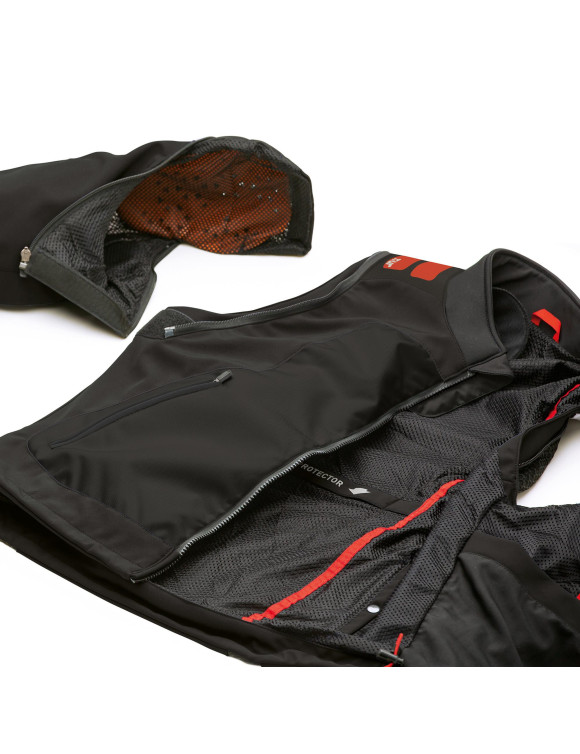 Veste de moto d'été pour hommes T.ur J-Three Arm Link noir 1401105 - 6