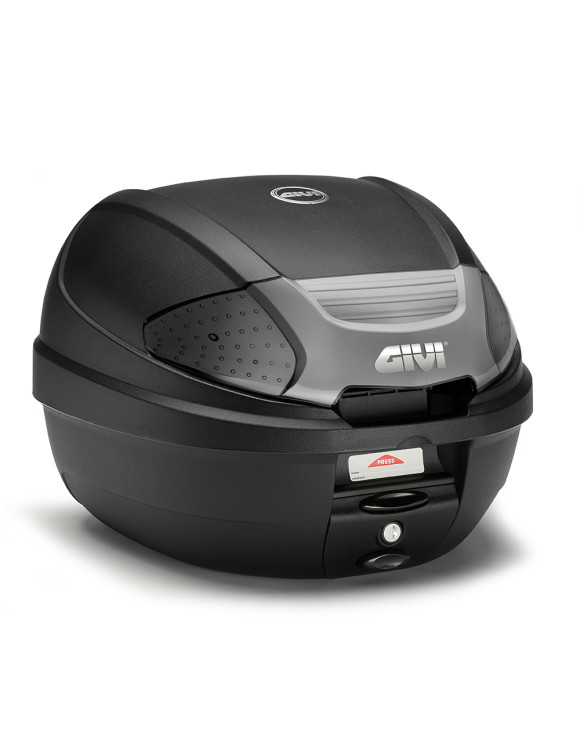 Baúl para scooter 30L con reflectores ahumados, Monolock, Givi E300NT2B - 1
