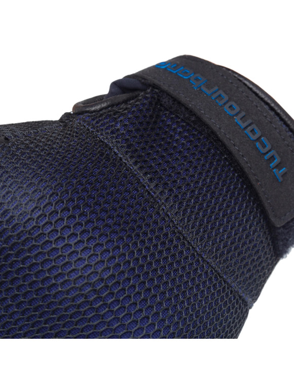 Gants de moto d'été pour hommes Tucano Urbano Eden Mesh noir/bleu 1105855 - 6