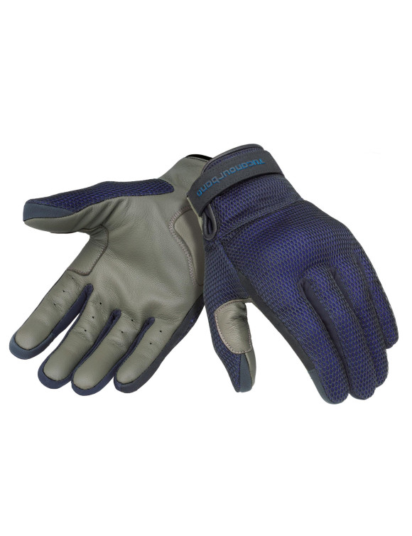 Guanti Moto da Uomo Estivi Tucano Urbano Eden Mesh Black/Blue 1105855 - 1