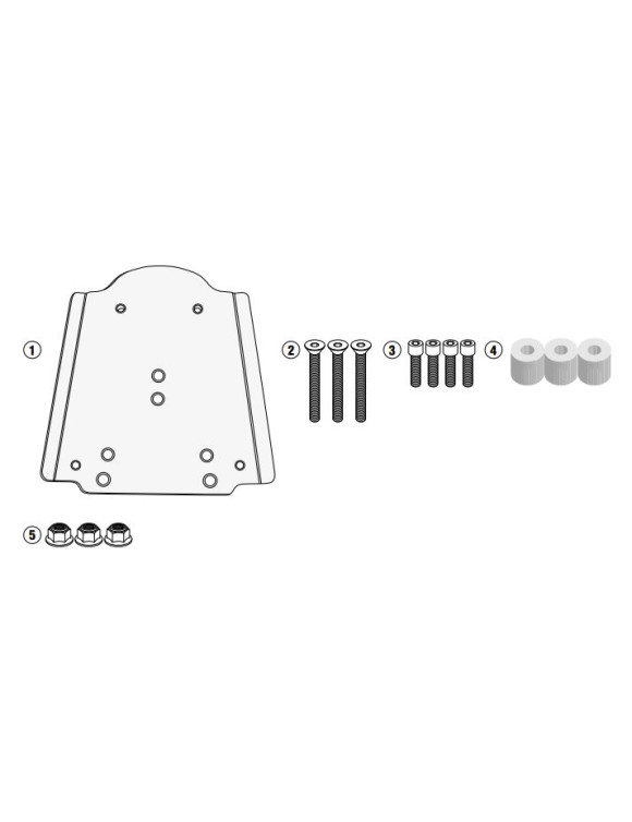 GIVI Kit Completo con Bauletto e Attacchi per Liberty 50-125-150-200 (SR5611+E300NT2B) - 2