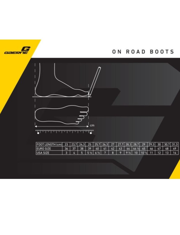 Herren-Motorrad-Tourenstiefel Gaerne G.Dakar Gore-Tex Schwarz 2529-001 - 5 Herren-Motorrad-Tourenstiefel Gaerne G.Dakar Gore-Tex Schwarz 2529-001 - 5